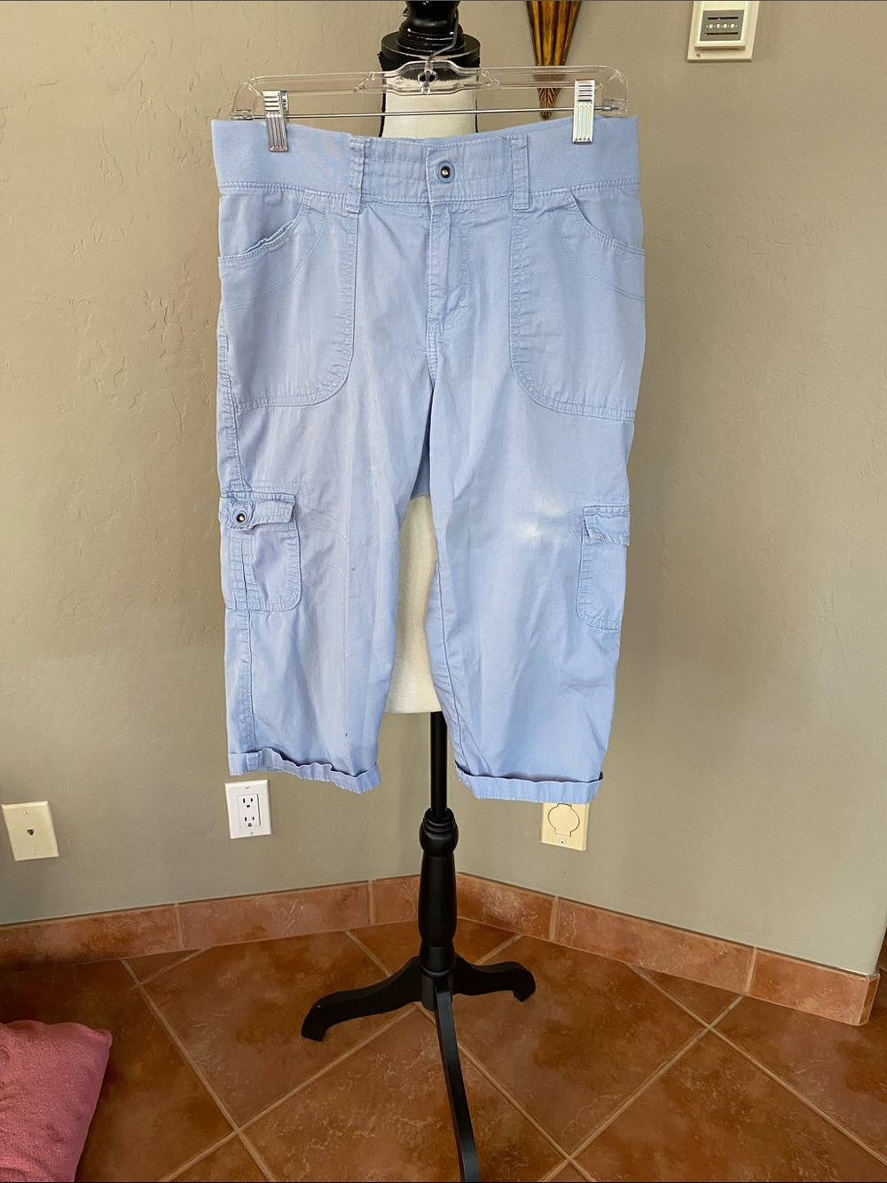 Lee Light Blue ladies Cargo Capris